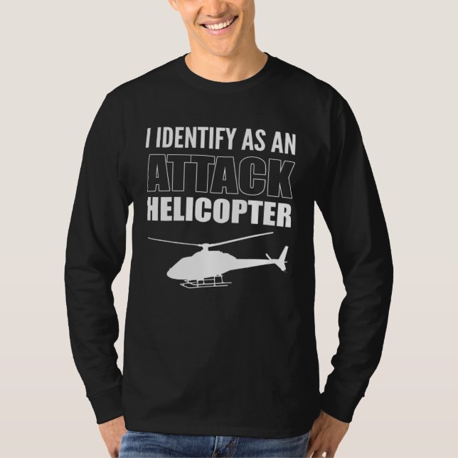 Attack Helicopter Bachelor of Aviation T-Shirt (Front)