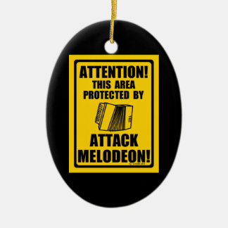 Attack Melodeon Ceramic Tree Decoration
