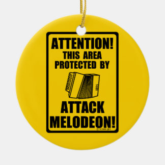 Attack Melodeon Ceramic Tree Decoration
