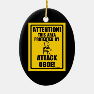 Attack Oboe Ceramic Tree Decoration