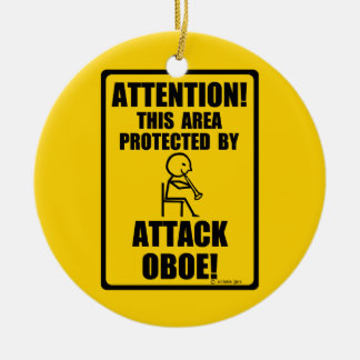 Attack Oboe Ceramic Tree Decoration