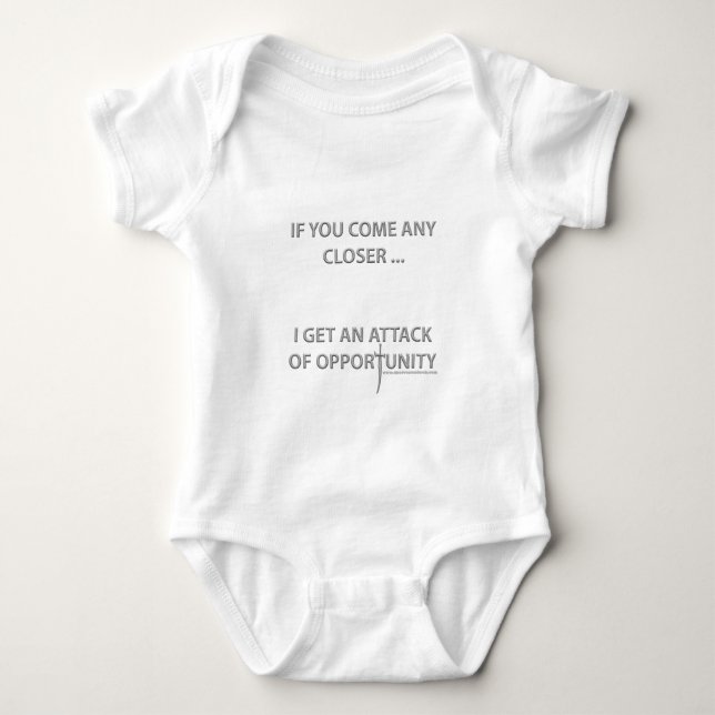 Attack of Opportunity Baby Bodysuit (Front)