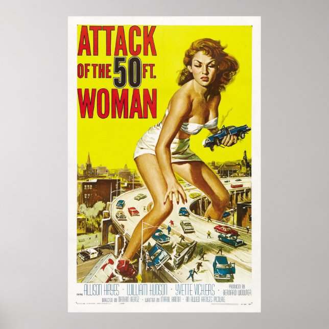 Attack of the 50 foot woman poster (Front)