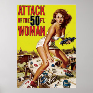 Attack Of The 50 Foot Woman Poster