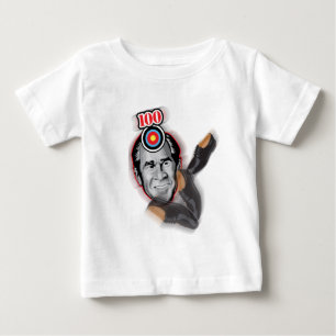 Attack of the flying shoe-Throw Shoe @ George Bush Baby T-Shirt