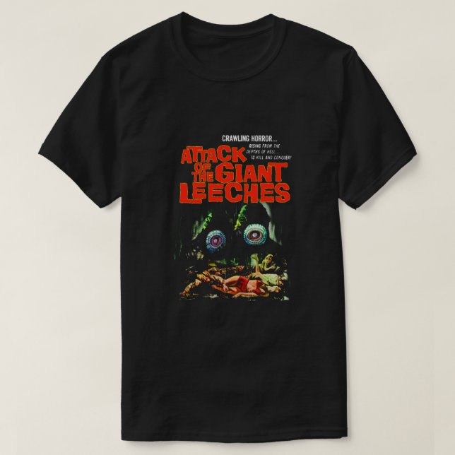 Attack of the giant leeches poster Essential  T-Shirt (Design Front)