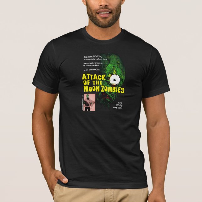 "Attack of the Moon Zombies" poster shirt (Front)