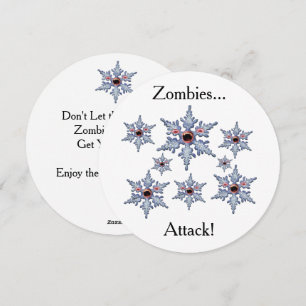 Attack of the Snowflake Zombies Flat Card