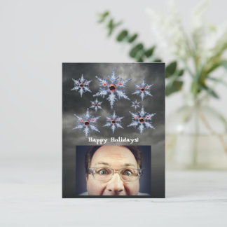 Attack of the Snowflake Zombies Holidays Postcard