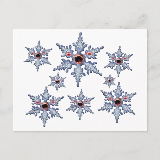 Attack of the Snowflake Zombies! Postcard (Front)