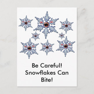 Attack of the Snowflake Zombies! Postcard