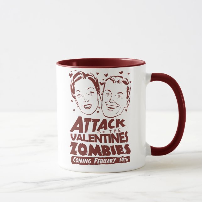 Attack of the Valentines Zombies Mug (Right)