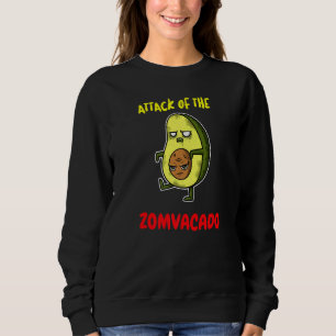 Attack Of The Zomvacado Avacado Halloween Costume Sweatshirt