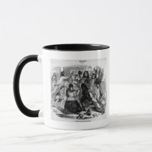 Attack on a Potato Store in Ireland, c.1845 Mug