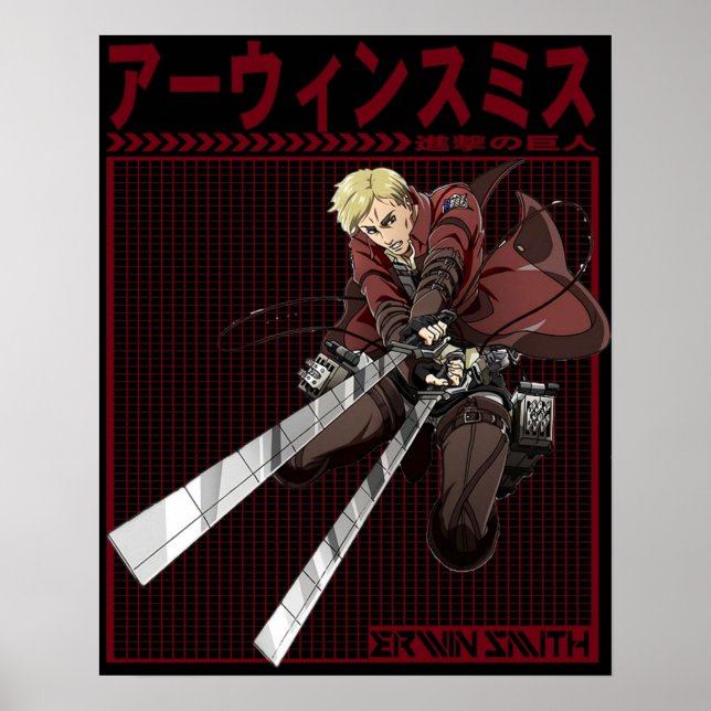 ATTACK ON TITAN ERWIN SMITH POSTER (Front)