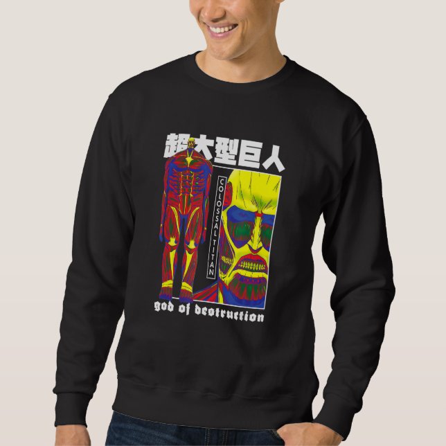 Attack on Titan Heat Sensor Colossal Titan Sweatshirt (Front)