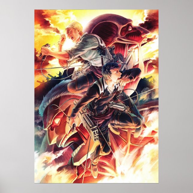 Attack on Titan reiner and bertholdt Poster (Front)