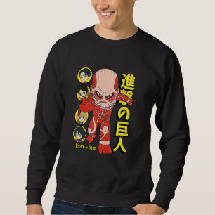 Attack on Titan Season 3 Colossal & Main Character Sweatshirt