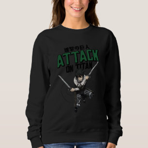 Attack on Titan Season 4 Mikasa with Title Sweatshirt