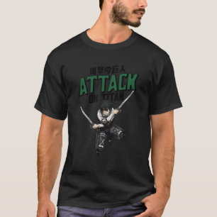 Attack on Titan Season 4 Mikasa with Title T-Shirt