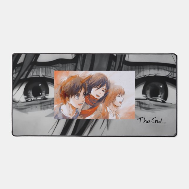 Attack on Titan Shiganshina Trio Nostalgic Journey Desk Mat (Front)