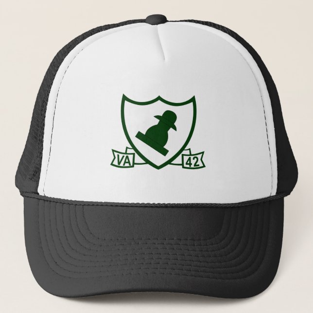 Attack Squadron 42 VA-42 Green Pawns Trucker Hat (Front)