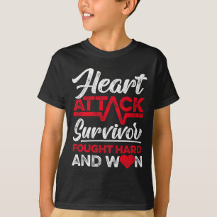 Attack Survivor Faught Hard And Won Red Ribbon T-Shirt
