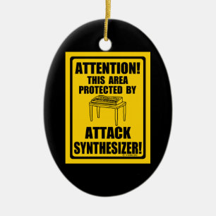 Attack Synthesizer Ceramic Tree Decoration