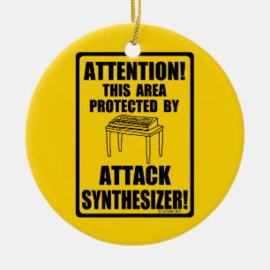 Attack Synthesizer Ceramic Tree Decoration