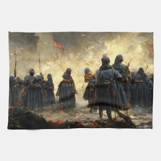 Attack the place tea towel (Horizontal)