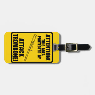 Attack Trombone Luggage Tag