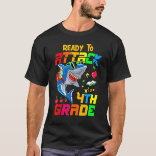 Attacking 4th Grade Teacher Student Back To School T-Shirt
