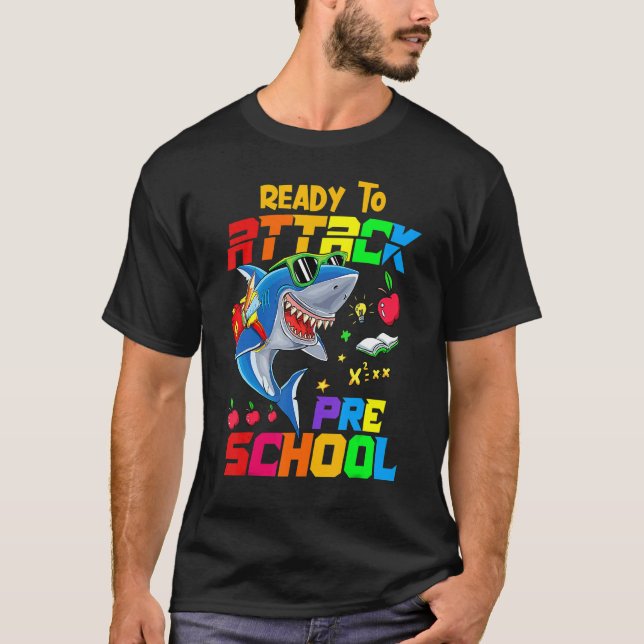 Attacking Pre School Teacher Student Back To Schoo T-Shirt (Front)