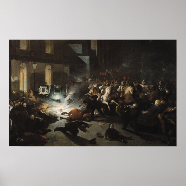 Attempted Assassination of Emperor Napoleon Poster (Front)