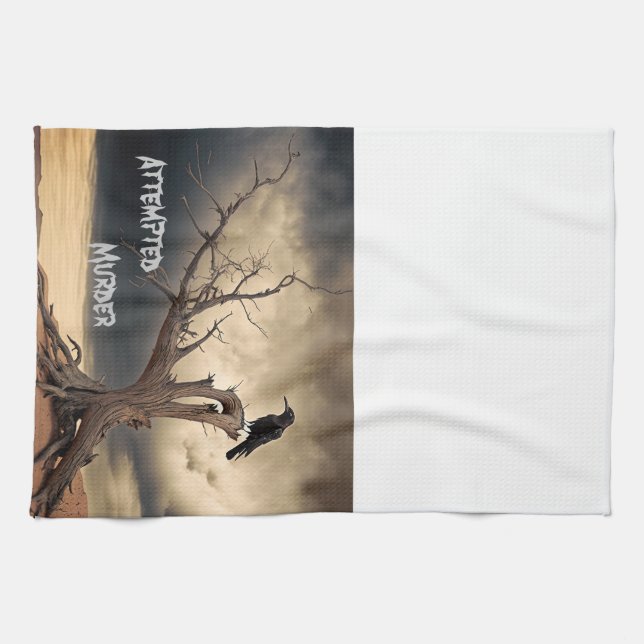 Attempted Murder  Tea Towel (Horizontal)