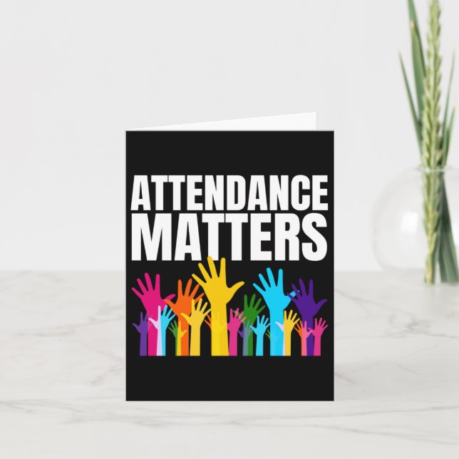 Attendance S Sticker  Card (Front)