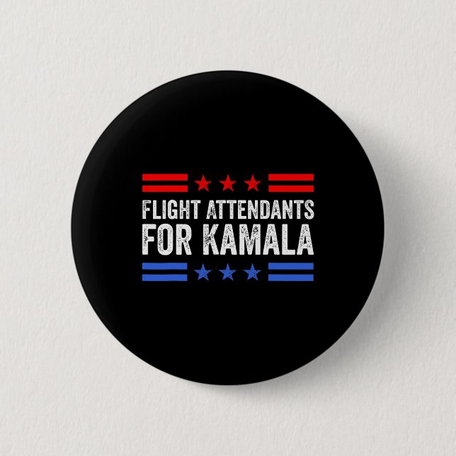Attendants For Kamala  6 Cm Round Badge (Front)