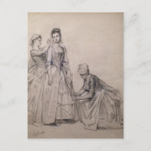 Attending to the Bride Postcard