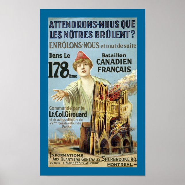 Attendrons-Nous (border) Poster (Front)