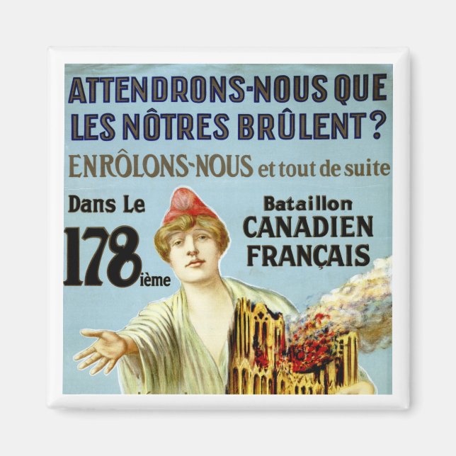 Attendrons-Nous Que Les Notre Brulent Magnet (Front)