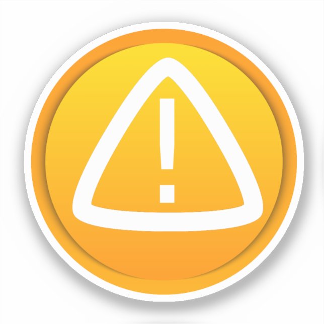 Attention Caution Symbol (Front)