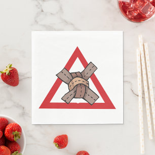 Attention Crossing Paper Napkins