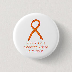 Attention Deficit Hyperactivity Disorder (ADHD)Pin 3 Cm Round Badge