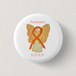 Attention Deficit Hyperactivity Disorder (ADHD)Pin 3 Cm Round Badge