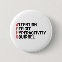 Attention Deficit Hyperactivity Squirrel ADHD Gift