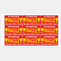 Attention Fragile Stickers – Handle With Care Ship
