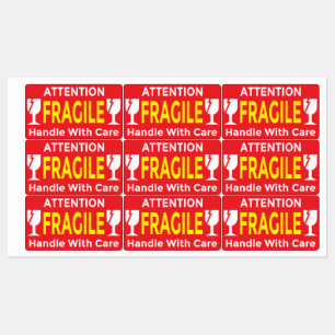 Attention Fragile Stickers – Handle With Care Ship