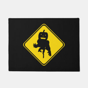 Attention Halloween Ahead Doormat