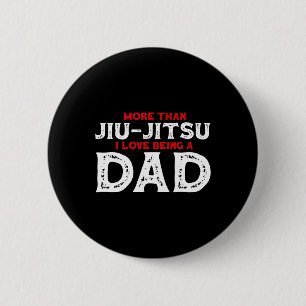 Attention I Can Jiu Jitsu Fighter Judo Martial Art 6 Cm Round Badge