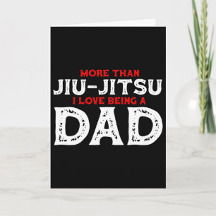 Attention I Can Jiu Jitsu Fighter Judo Martial Art Card